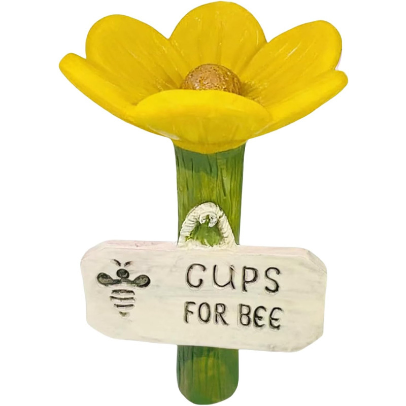 Flower-shaped resin water station