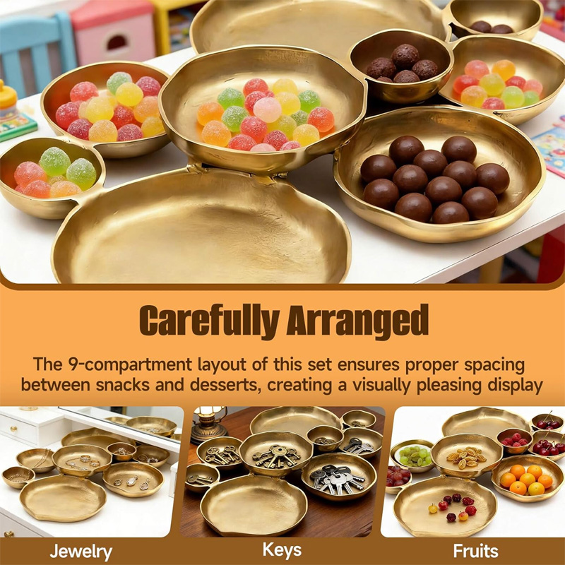 Nine-piece integrated dinner plate set