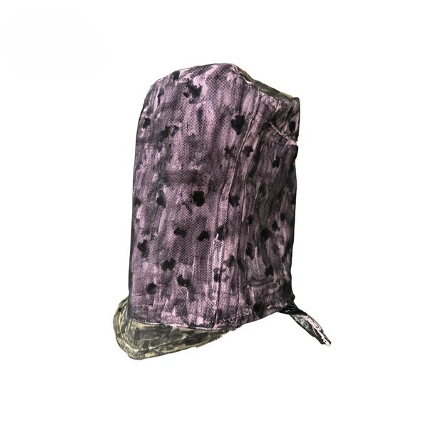 Patterned button hood