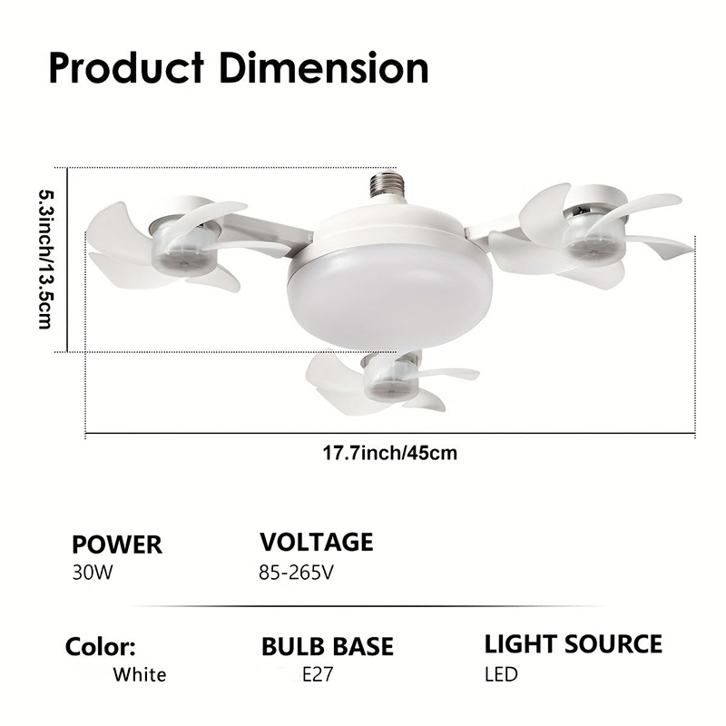 Household ceiling fan light