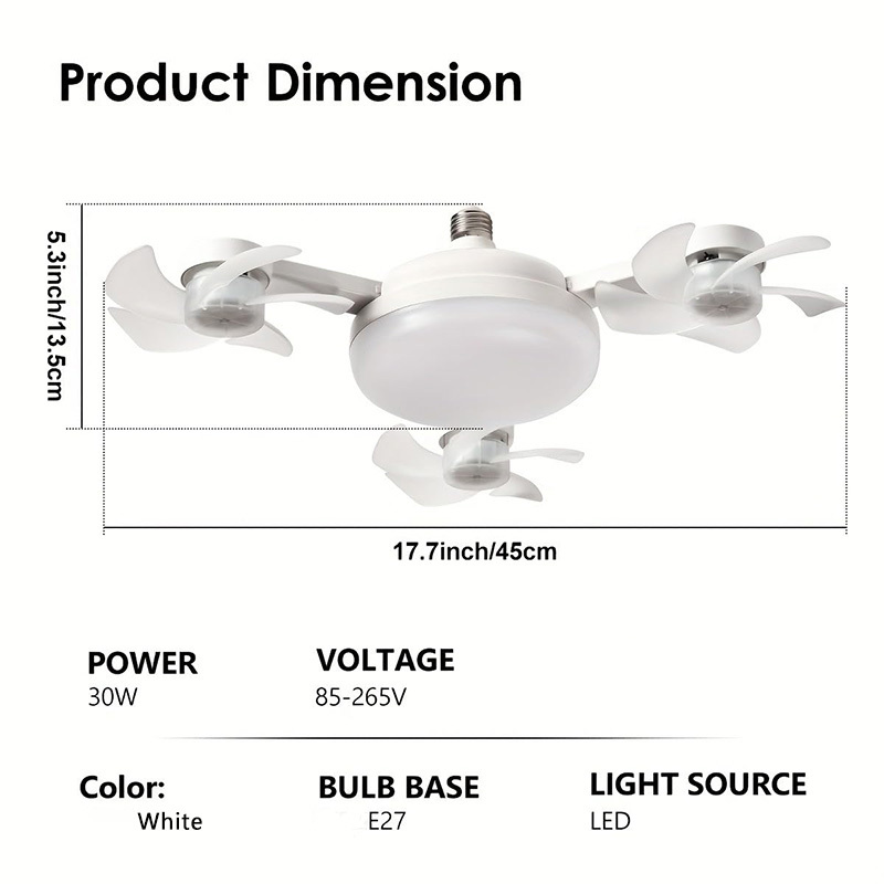 Household ceiling fan light