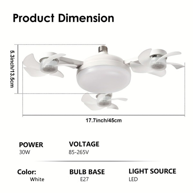 Household ceiling fan light