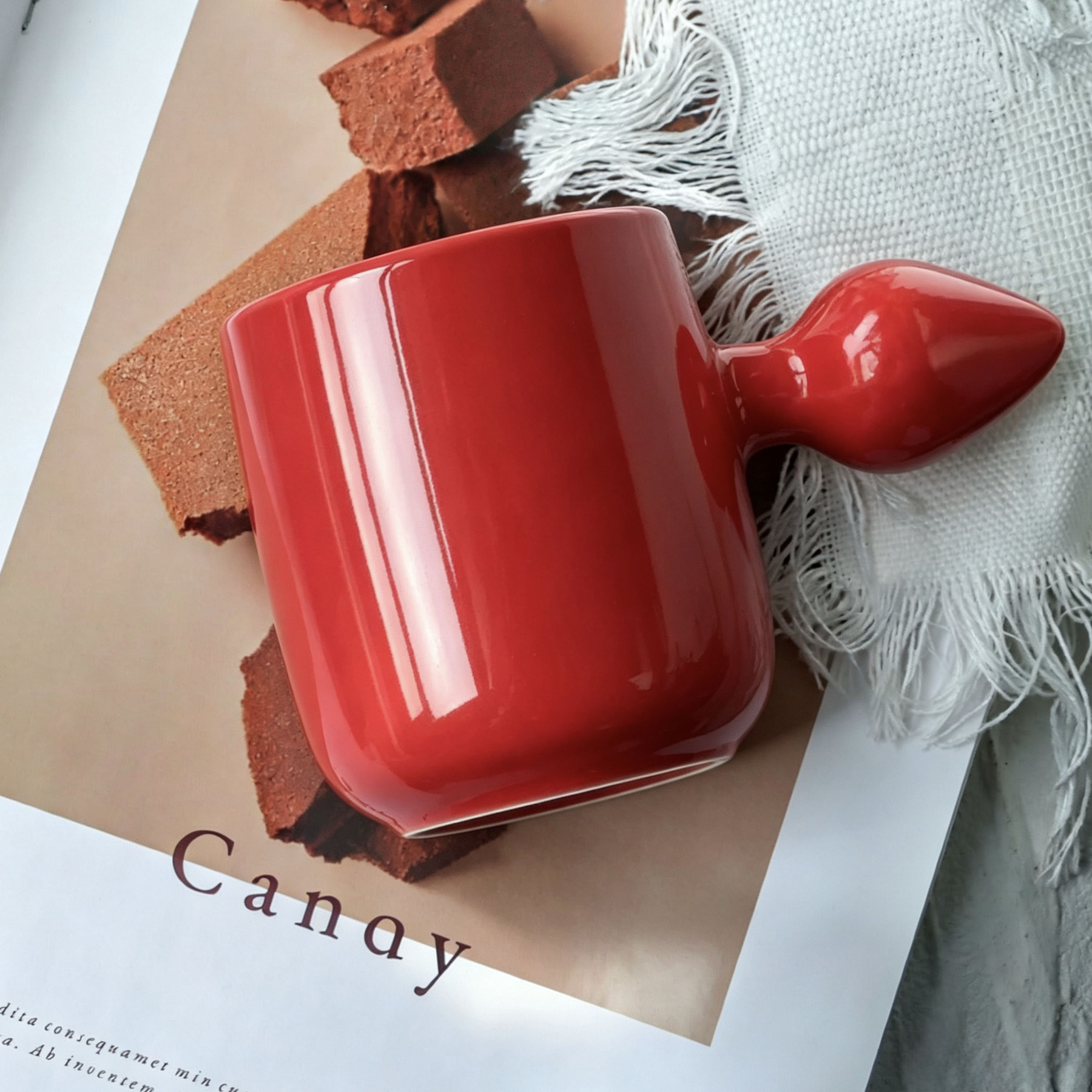 Artistic Glazed Ceramic Mug