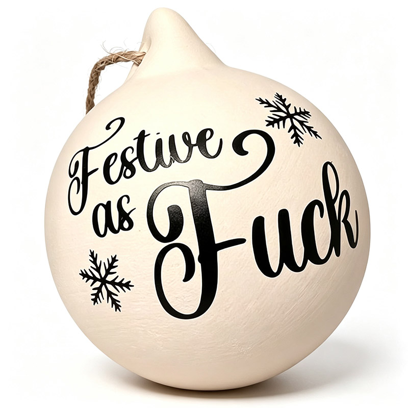 Funny prank Christmas ball decorations