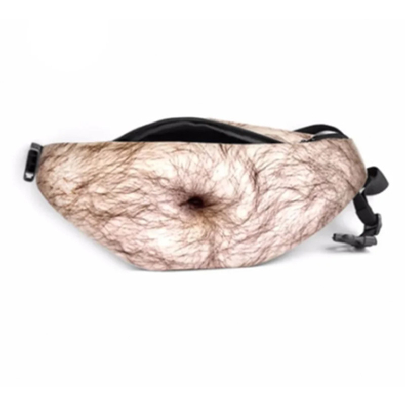 Creative simulated big belly waist bag