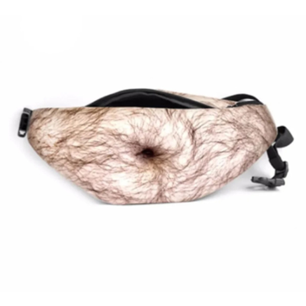 Creative simulated big belly waist bag