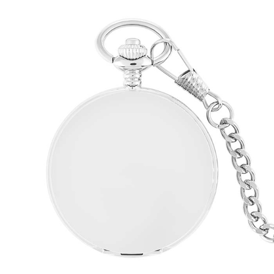 Personalized gunmetal pocket watch