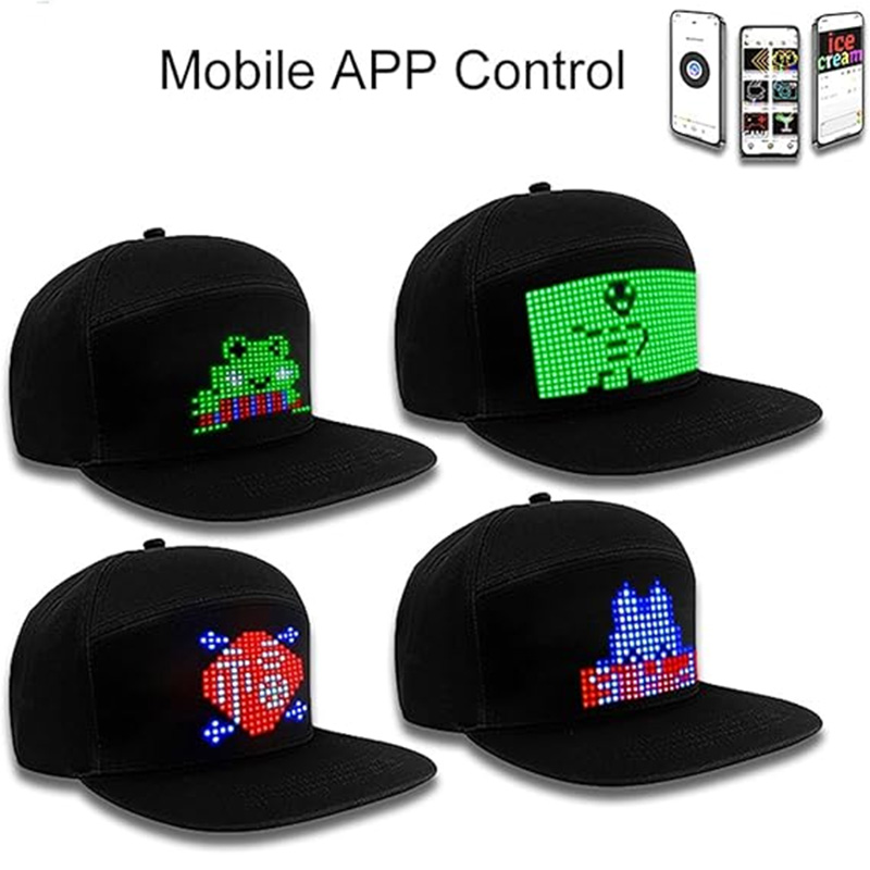 LED full color display hat