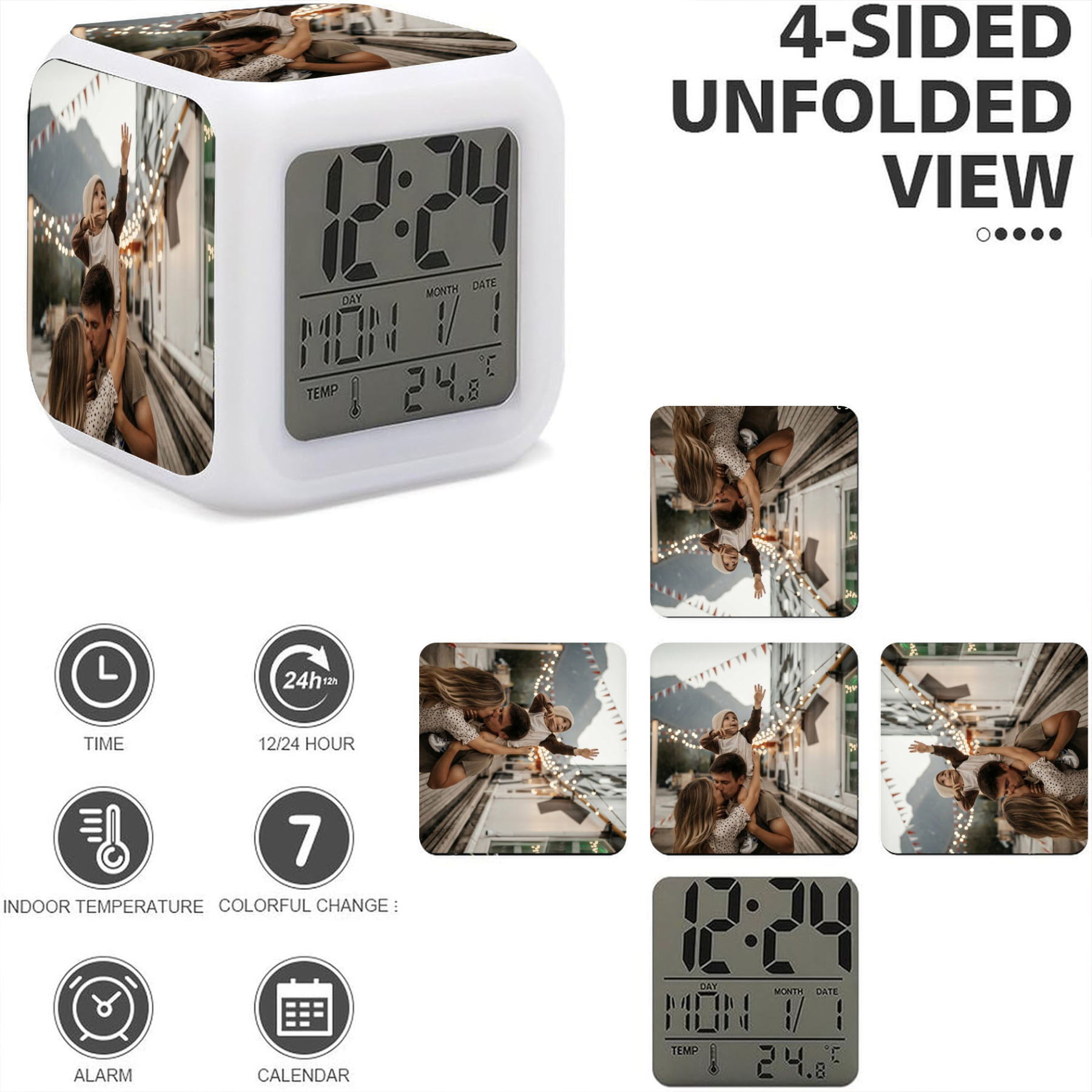 Personalised Photo Digital Alarm Clock
