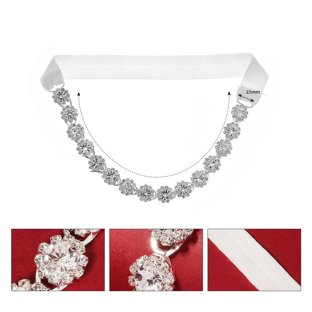 Luxury Rhinestone Flower Bridal Leg Band