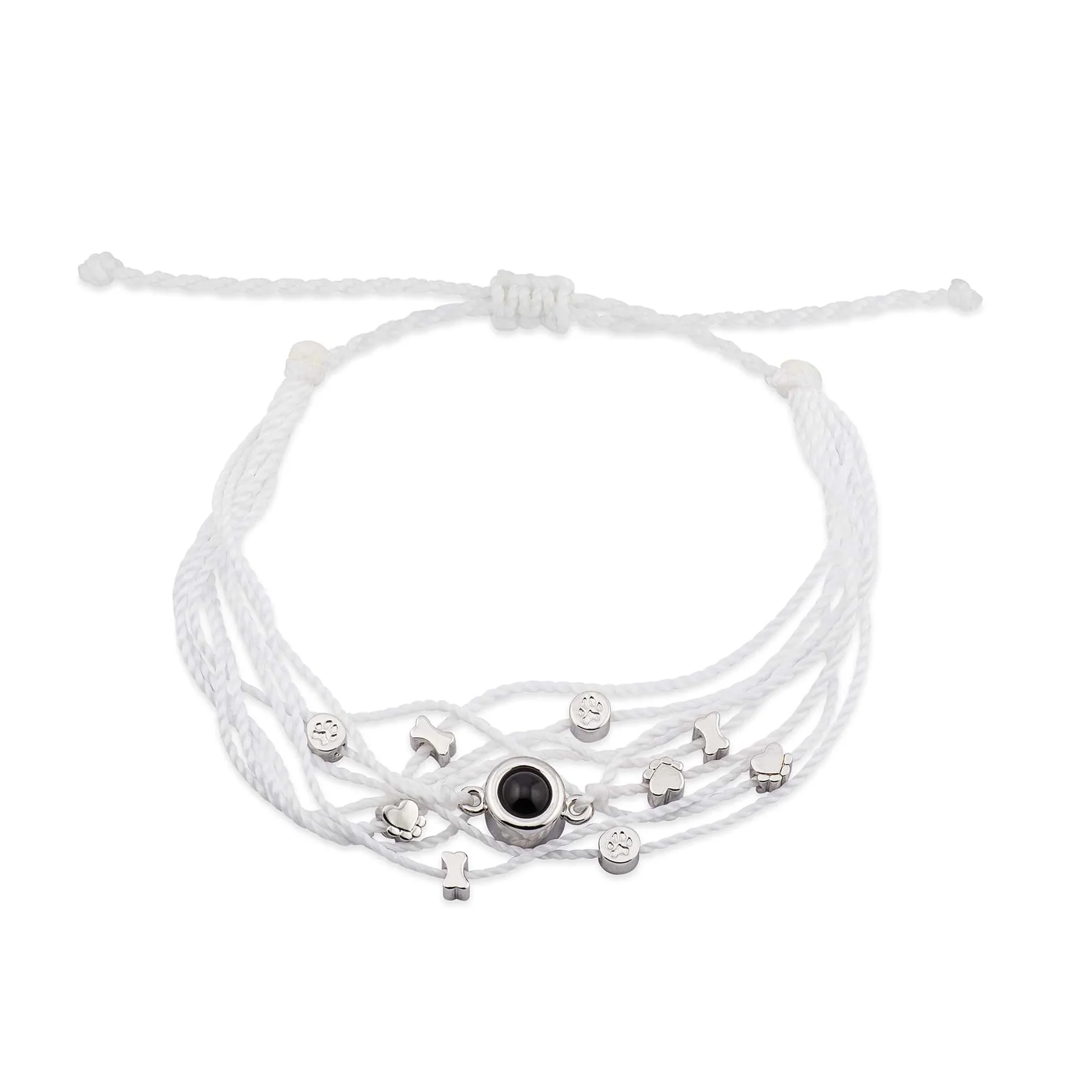 Personalized Photo Bracelet With Dog Charms