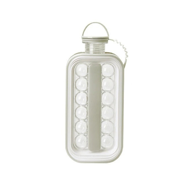 Portable Transparent Water Bottle Ice Grid Membrane Set