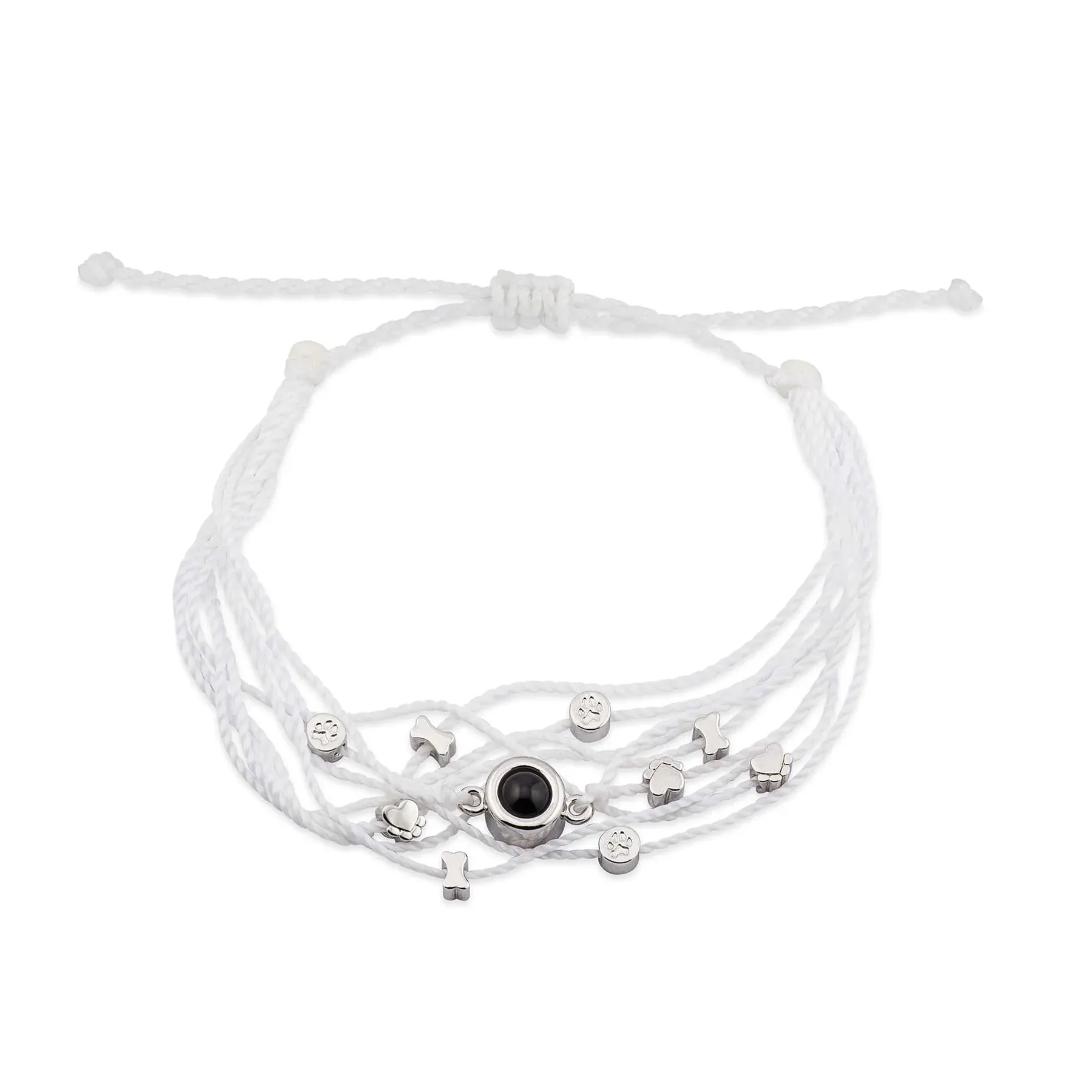 Personalized Photo Bracelet With Dog Charms