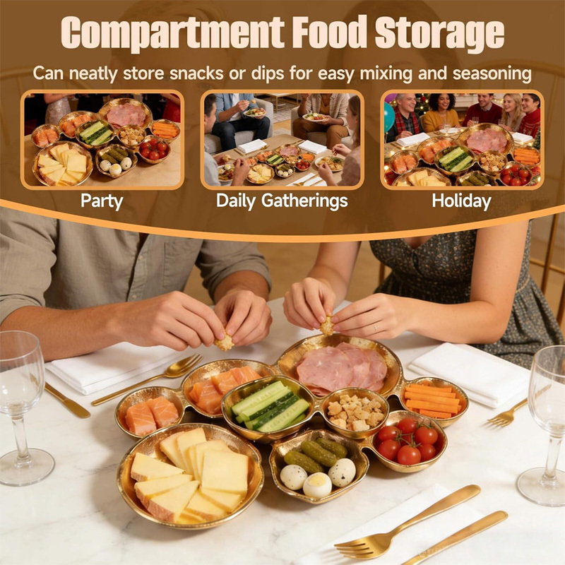 Nine-piece integrated dinner plate set