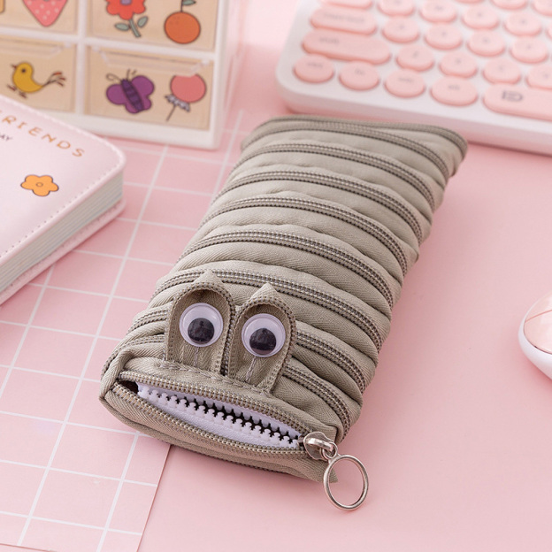 Creative Caterpillar Zipper Pencil Case