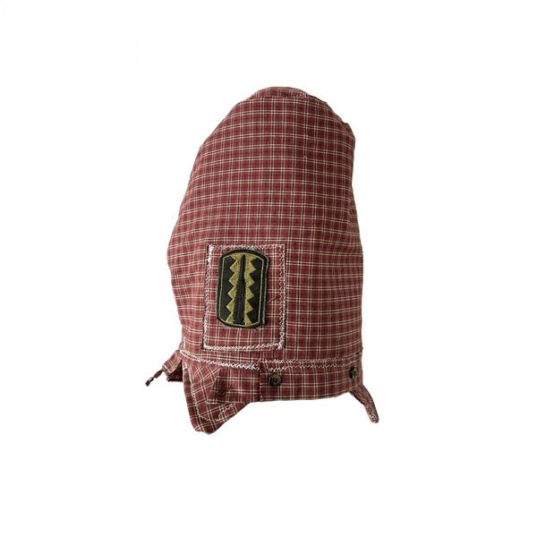 Patterned button hood