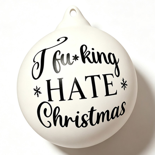 Funny prank Christmas ball decorations