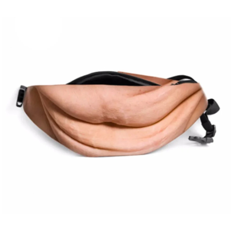 Creative simulated big belly waist bag