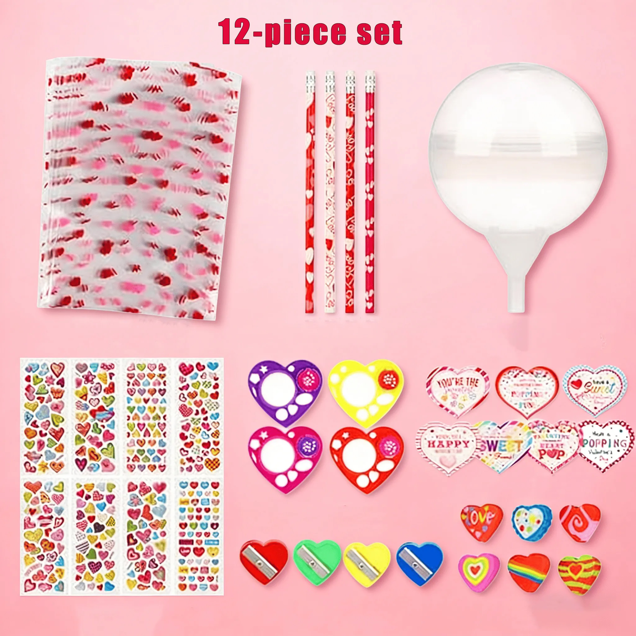 Valentine's Day children's stationery set