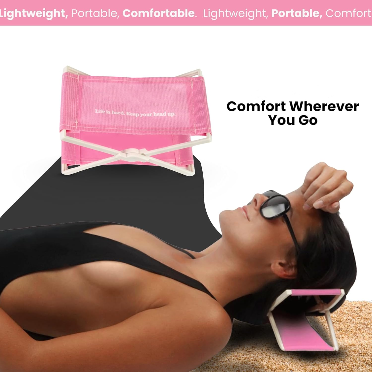 Foldable Beach Headrest Chair
