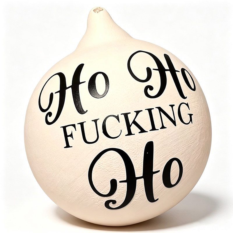 Funny prank Christmas ball decorations