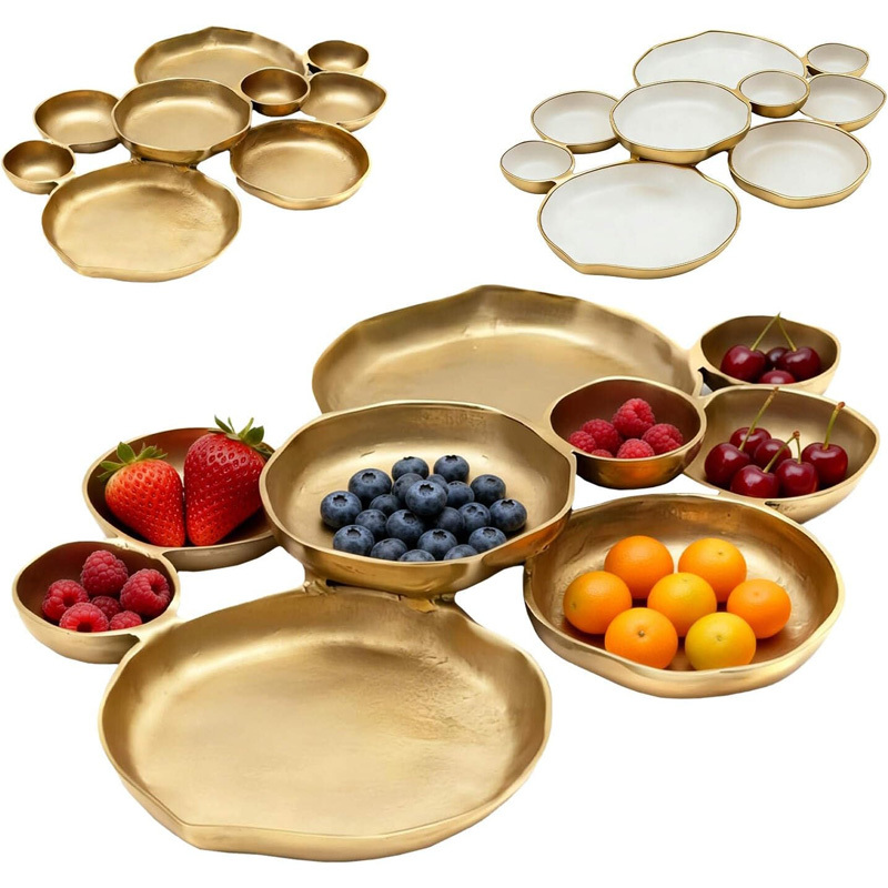 Nine-piece integrated dinner plate set