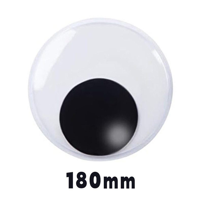 Black and white cartoon adhesive eye stickers