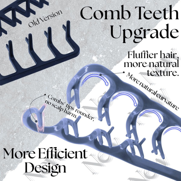 Men's Textured Multi-tooth Volumizing Styling Comb
