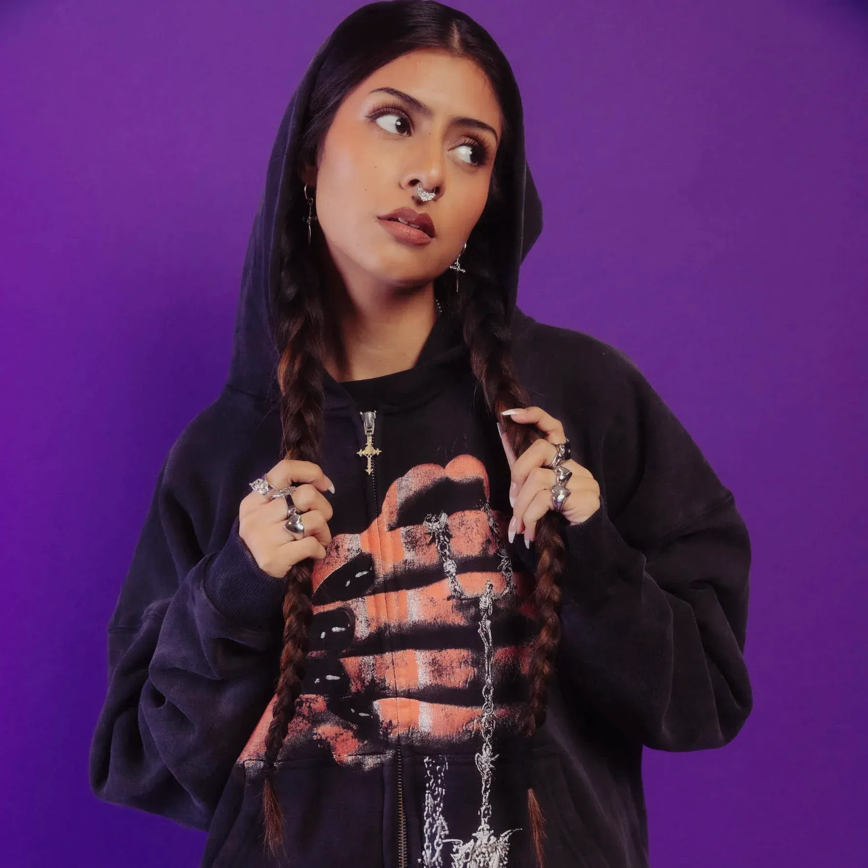 LOCKET HEART RING (ENGRAVABLE)