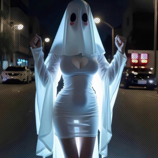 Hollow Halloween Uniform Dress