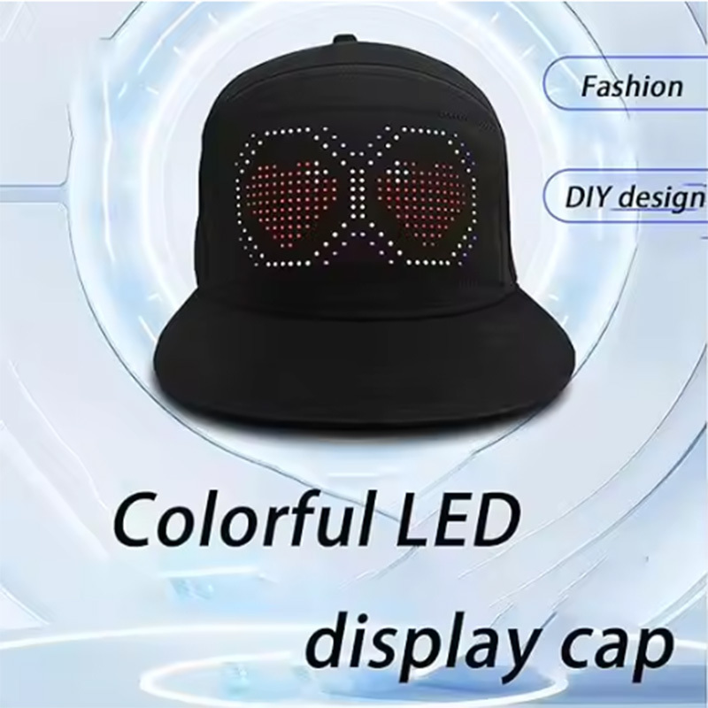 LED full color display hat