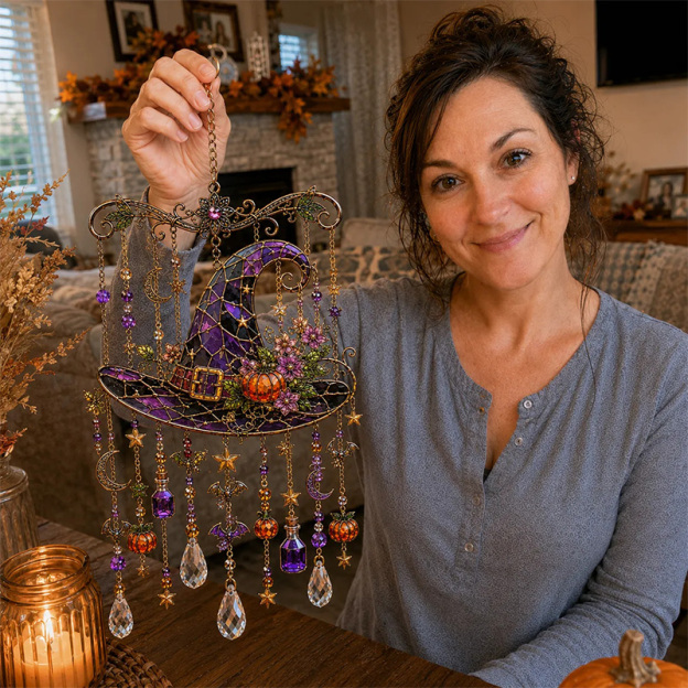Halloween light-catching wind chimes