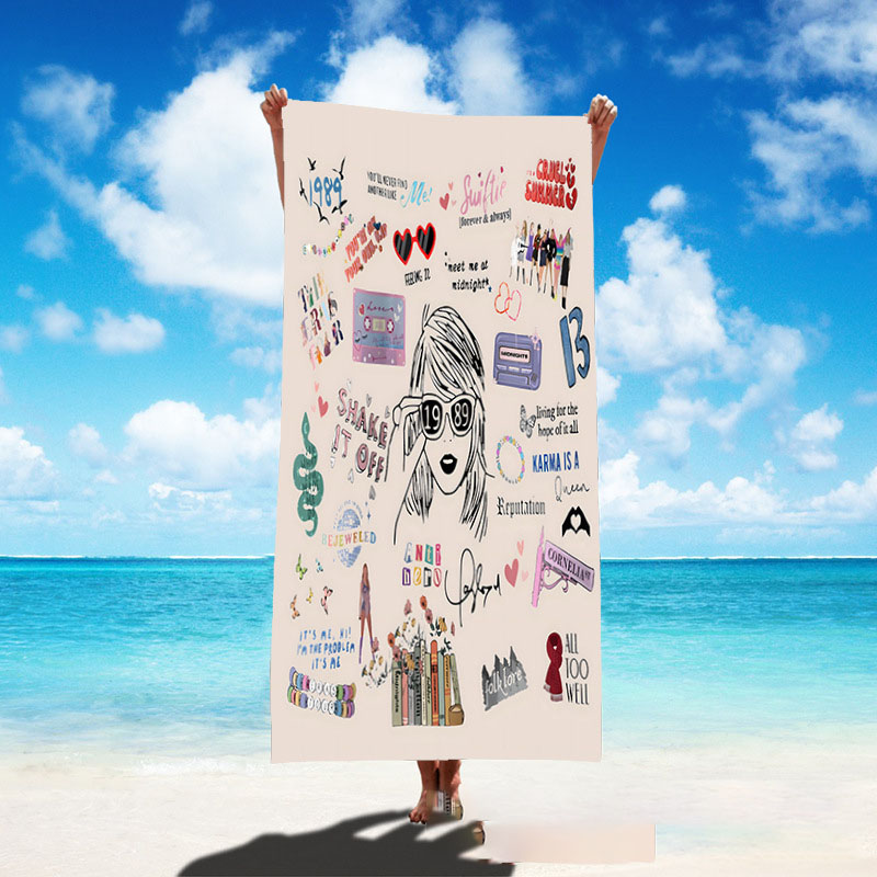 Singer poster bath towel