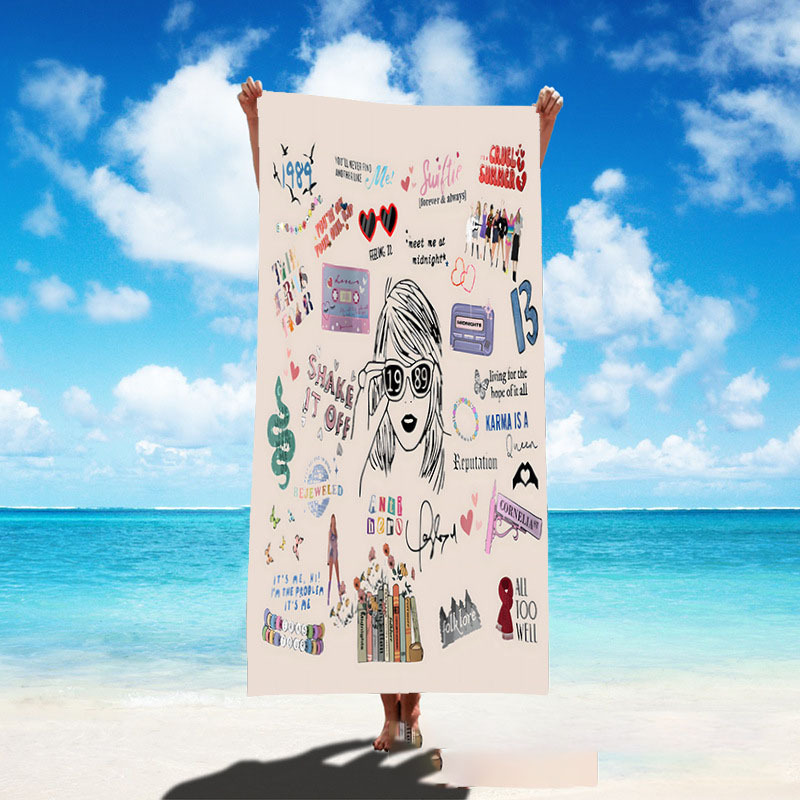 Singer poster bath towel