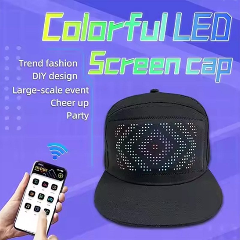 LED full color display hat