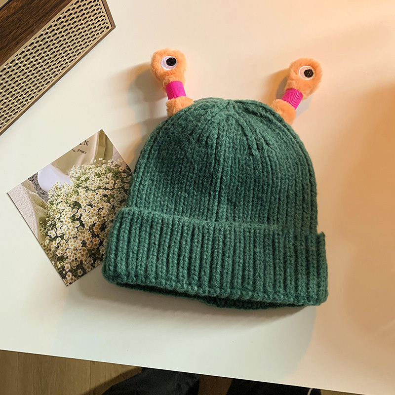 Cute Knitted Glowing Antenna Hat