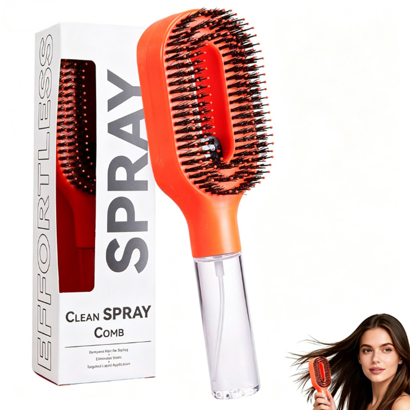 2-in-1 Spray Hairbrush