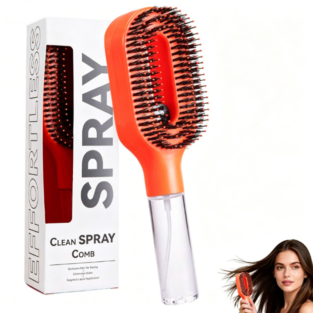 2-in-1 Spray Hairbrush