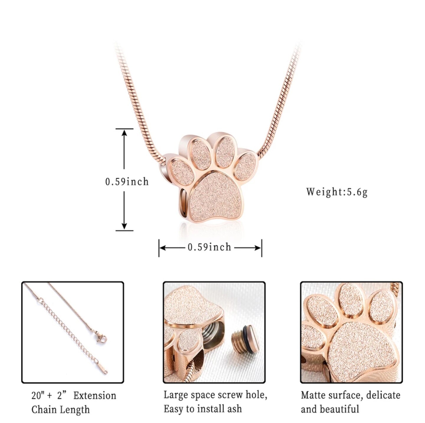 Personalized Pet Urn Necklace