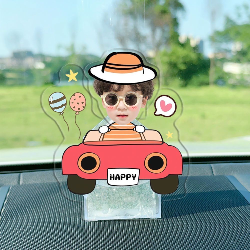 Customized photos of DIY acrylic automatic shaking head ornaments