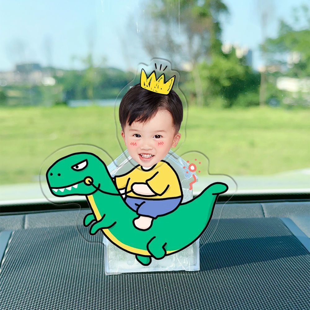 Customized photos of DIY acrylic automatic shaking head ornaments