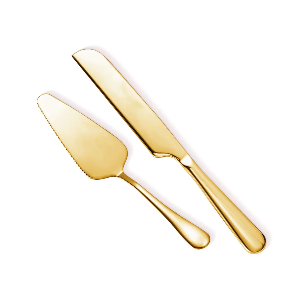 Personalised wedding cake cutter set with name