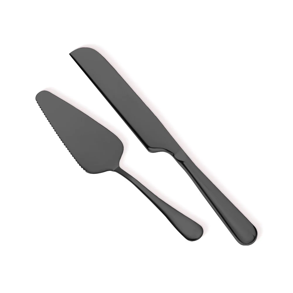 Personalised wedding cake cutter set with name