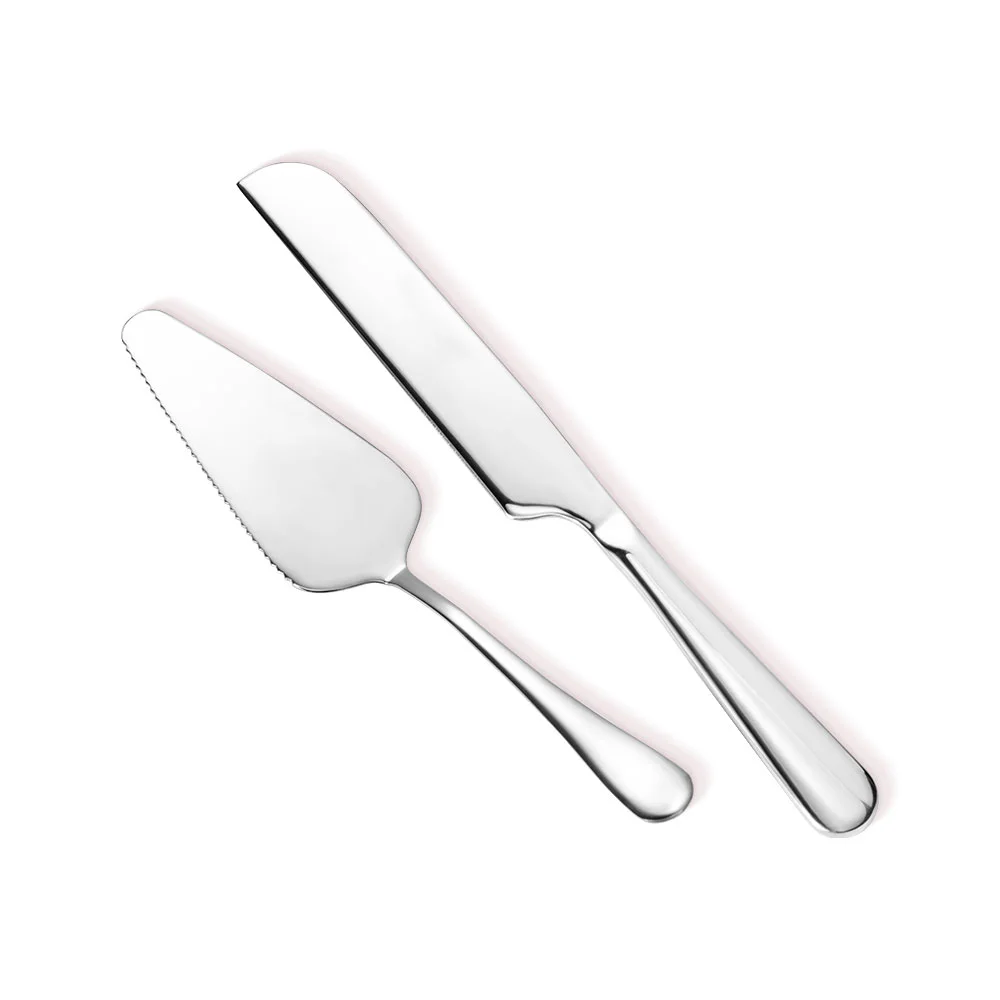 Personalised wedding cake cutter set with name