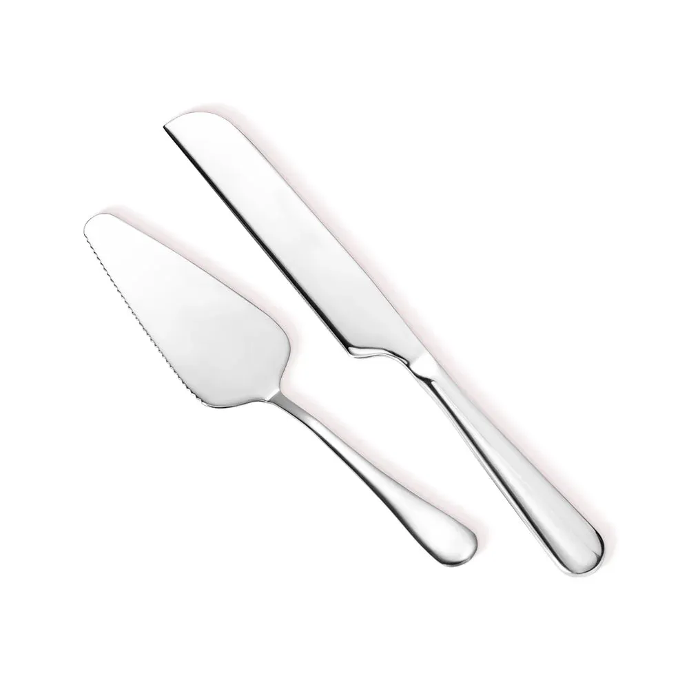 Personalised wedding cake cutter set with name