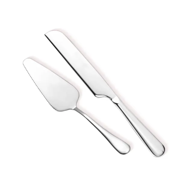 Personalised wedding cake cutter set with name