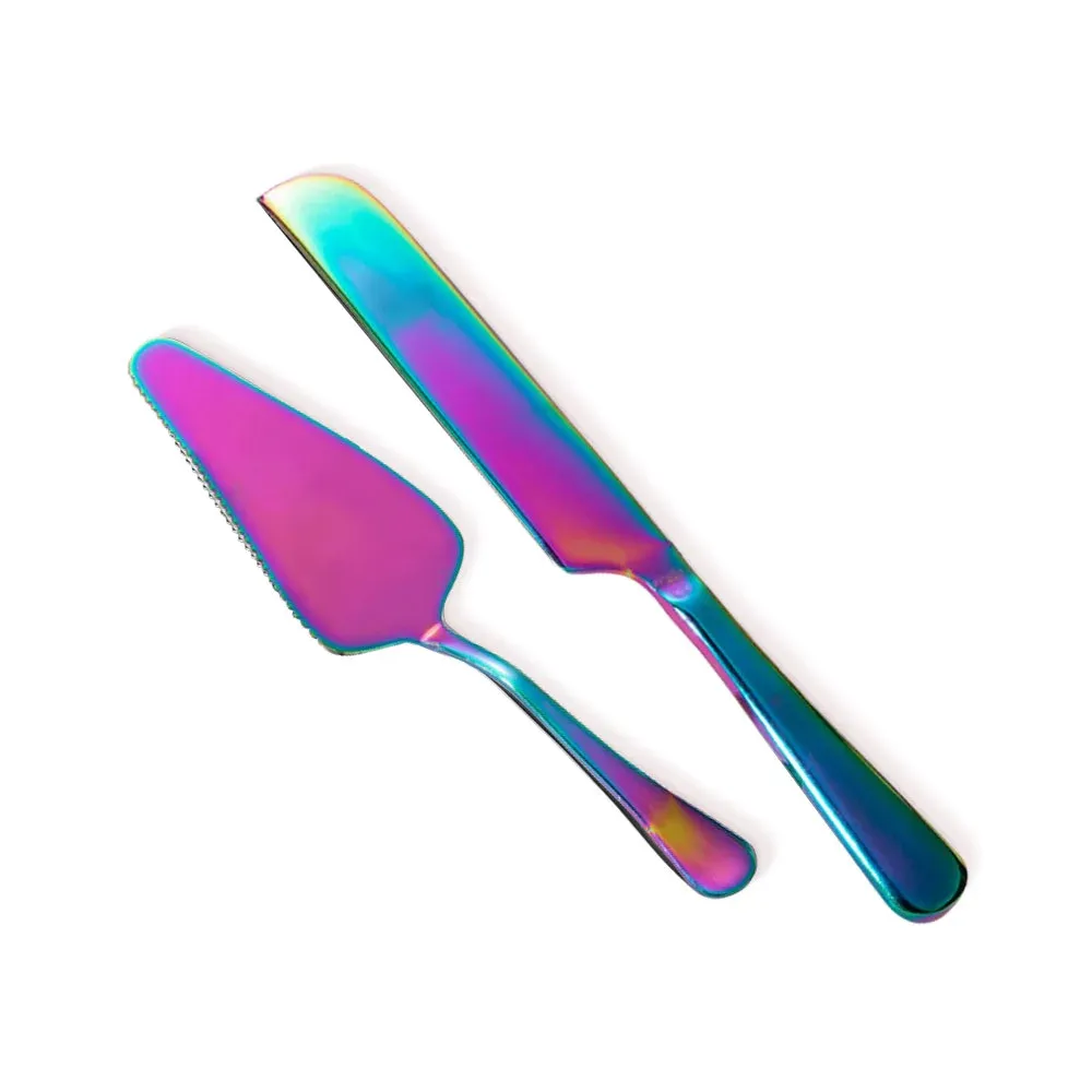 Personalised wedding cake cutter set with name