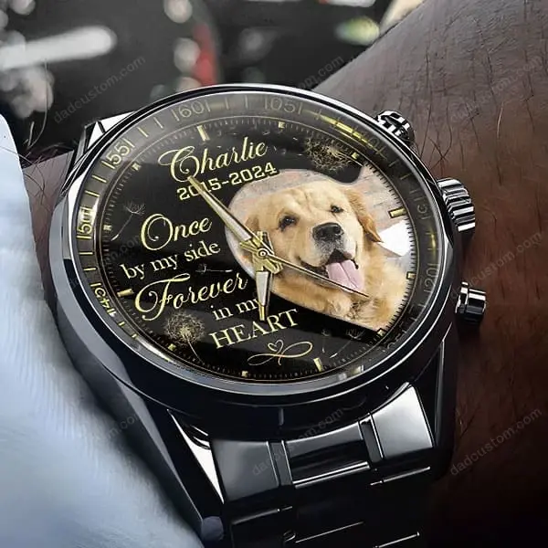 Memorial Gifts Custom Metal Watch - In Loving Memory, The Best Sympathy Gift