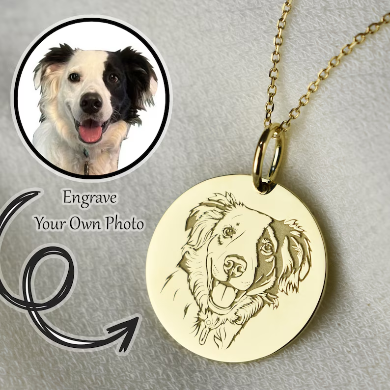 Custom Pet Portrait Necklace
