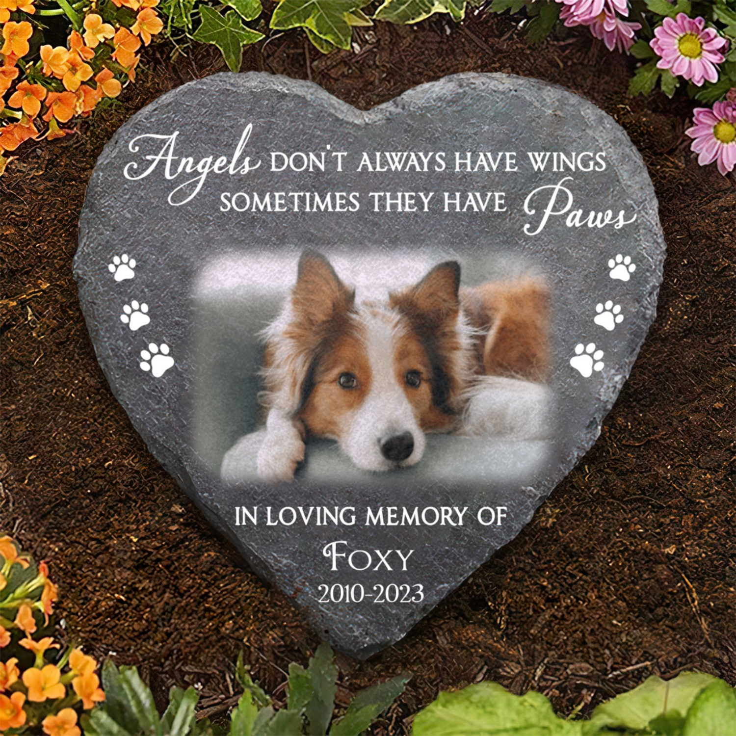 Pet Memorial Stone Personalized Gift For Loss Of Dog
